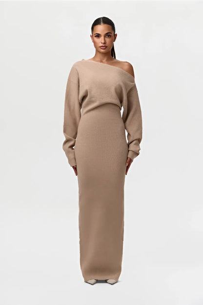 Sexy off-shoulder tight dress