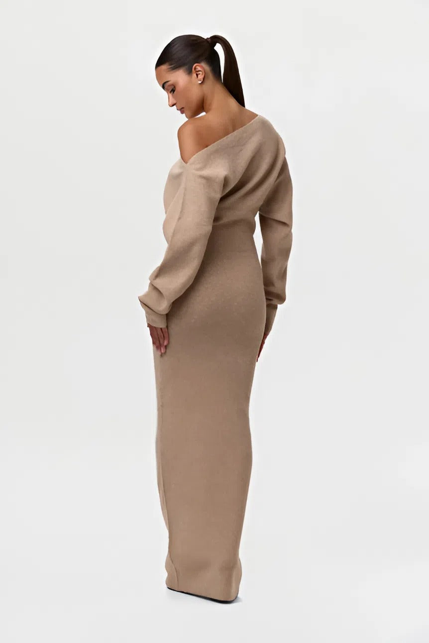 Sexy off-shoulder tight dress