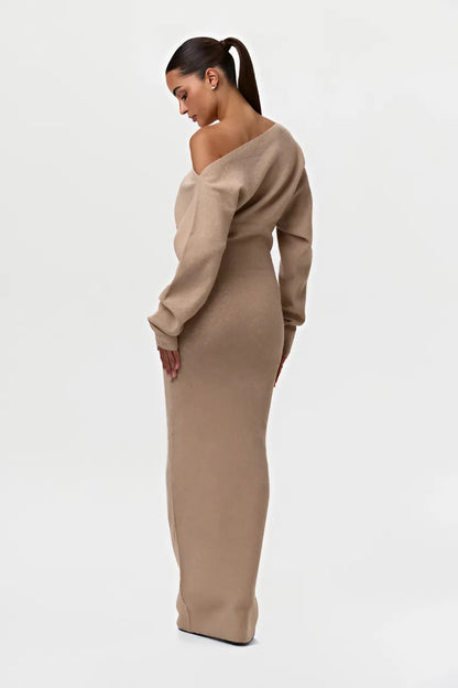 Sexy off-shoulder tight dress